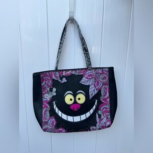 Loungefly Cheshire Cat Black and Pink Tote Disney
